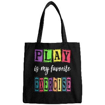 Discover Play Is My Favorite Exercise Cute Pediatric Physical Therapy Bags
