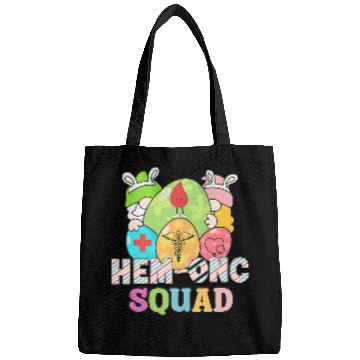 Discover Women Hem Onc nurses Easter Bunny Eggs Gnomes Hemonc nurses Bags