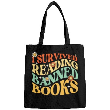 Discover I Survived Reading Banned Books Book Lover Bookworm Reader Bags