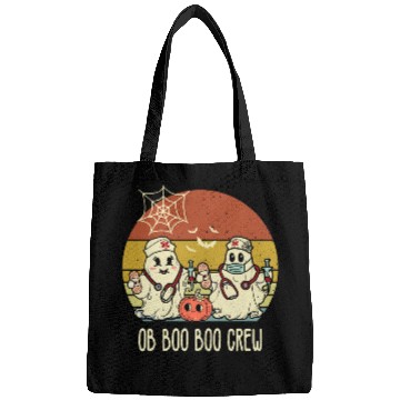 Discover OB nurses Boo Crew Retro Halloween OB GYN nurses Bags