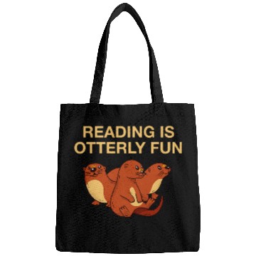 Discover Reading is Otterly Fun Book Lover Otter Lover Bookworm 5 Bags