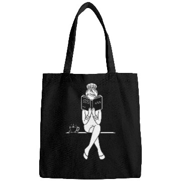 Discover Book Lover Girl Funny Book Reader Reading Graphic Bags