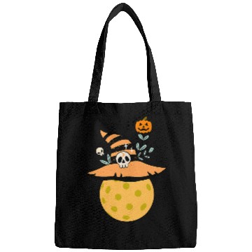 Discover Funny Spooky Halloween Pumpkin Pickleball WitchWizard Gift Bags