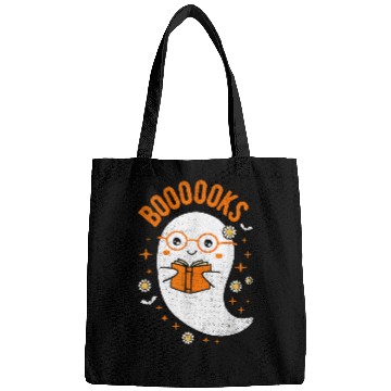 Discover cute ghosts book reading teacher school halloween 1 Bags