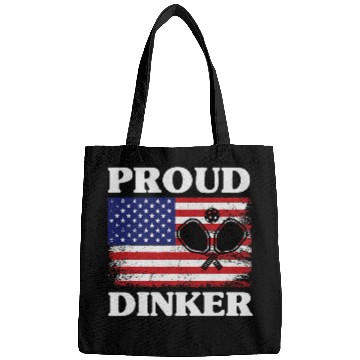 Discover Funny Pickleball Paddle Ball Player Lovers Pride USA Flag 2 Bags