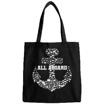 Discover CUTE ALL ABOARDBoat Anchor Summer Basic Cool White Bags