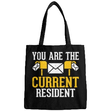 Discover You Are The Current Resident Funny Postman Postal Worker 2 Bags