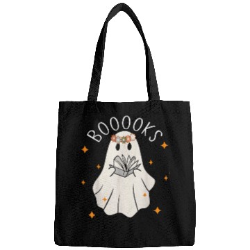 Discover Cute ghosts Book Reading Teacher School Funny Halloween 3 Bags