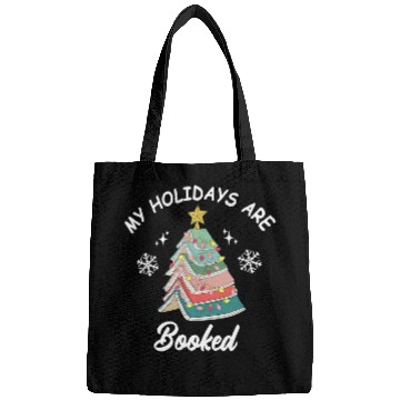 Discover My Holidays Are Booked Christmas Tree Book Bags