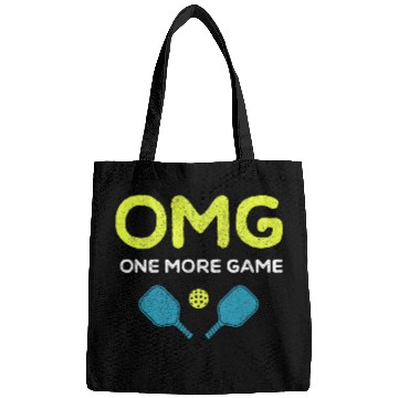 Discover One More Game Funny Pickleball Lover OMG Player Pickle Ball Bags