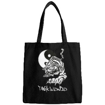 Discover Taekwondo yin yang tiger Bags