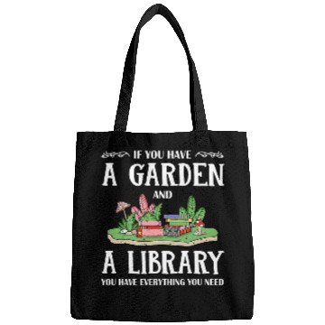 Discover Garden Library Bookworm Book Lover Bags