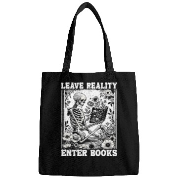 Discover Skeletons Reading Book Leave Reality Enter Books 1 Bags
