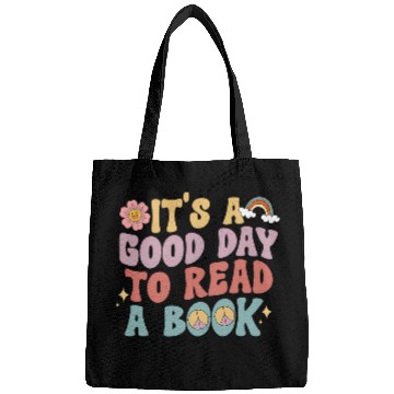 Discover its good day to read book library reading lovers Bags