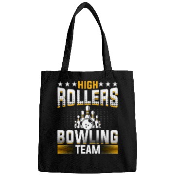 Discover Bowling Lover Bowler Funny High Rollers Bowling Team Bowling Bags