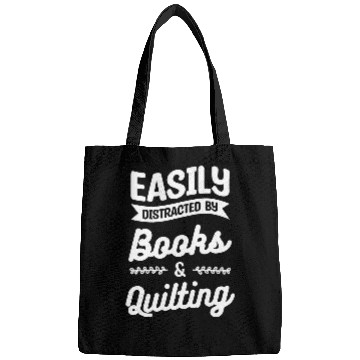 Discover Easily Distracted By Books Quilting Bookworm Seamstress Bags