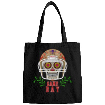 Discover Game Day Football Season American Soccer Rugby Sugar Skull Bags