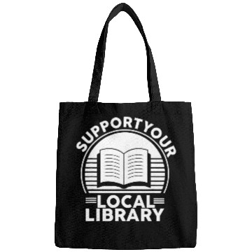 Discover Support Your Local Library Book Lovers Bags
