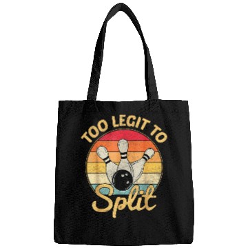 Discover Bowling Lovers Bowler Too Legit To Split Funny Bowling Bags