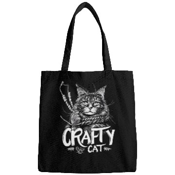 Discover Crafty Cat Graphic Maine Coon with Rope Design Bags