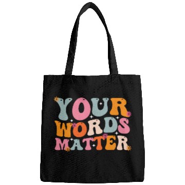 Discover Your Words Matter Speech Therapy SLP Speech Pathologist Bags