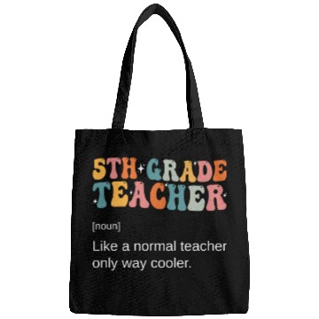 Discover 5th Grade Teacher Definition Back To School vintagess Bags