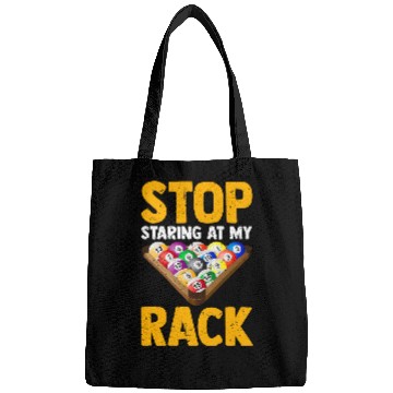 Discover Pool Player Funny Billiard Stop Staring At My Rack Men Bags