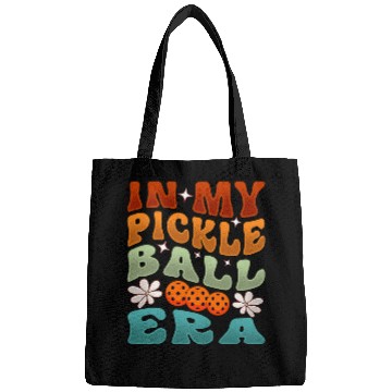 Discover In My Pickleball Era Retro Waving Style 1 Bags