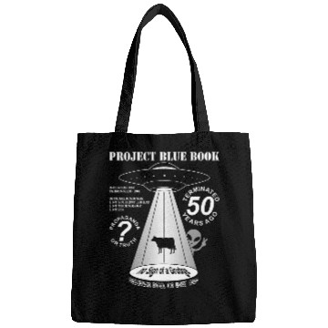 Discover Project Blue Book UFO Investigation 50th Anniversary Bags