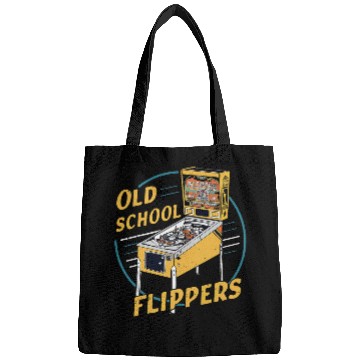 Discover Old School Flipper Pinball vintagess Bags