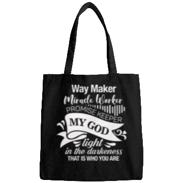 Discover Way maker miracle worker promise keeper Bags