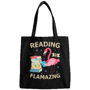 Discover Reading Is Flamazing Funny Flamingo Book Lover Reader Gift Bags