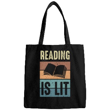 Discover Reading is Lit Book Lover Reading Teacher 5 Bags