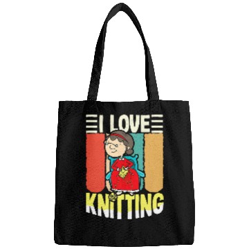 Discover I Love Knitting Wool Craft Bags