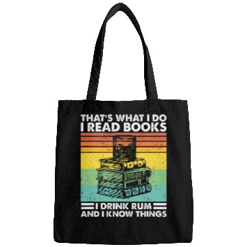 Discover Thats What I Do I Read Book I Drink Rum I Know Things Bags