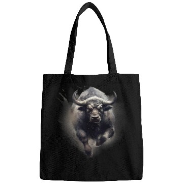 Discover Buffalo Splash Motif Drawing Animal Print Bison Wildlife Bags