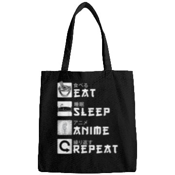 Discover Eat Sleep Anime Repeat Japanese Manga Lover Cosplay Gift Bags