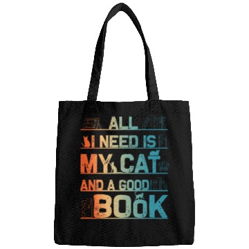 Discover Book Cat Librarian Novel Book Lover For Men Women Bags