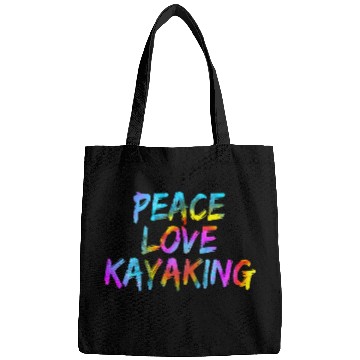 Discover Peace Love Kayaking Kayak Boat Paddling Whitewater Canoeist Bags