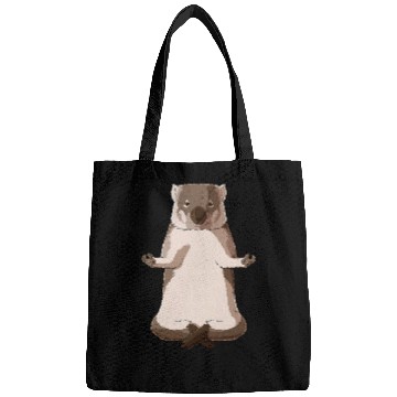 Discover Funny Yoga Wombat Bags