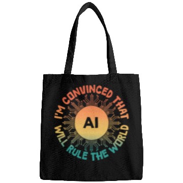 Discover AI Will Rule the World Retro Artificial Intelligence Bags
