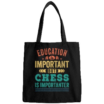Discover Education Chess Important Chess Player Quote Bags