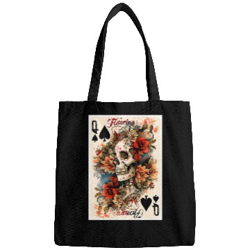 Discover A Playing Card Design Featuring The Queen Bags