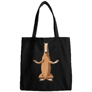 Discover Funny Yoga Haflinger Horse Bags