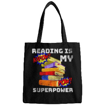 Discover Reading Is My SuperPower Superhero Teacher Bags
