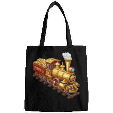 Discover Cartoon Gold Train 1 Bags