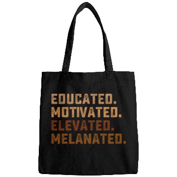 Discover Educated Motivated Elevated Black Pride Bags