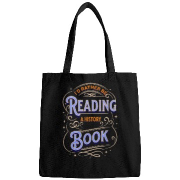 Discover RATHER READING A HISTORY BOOK Bags