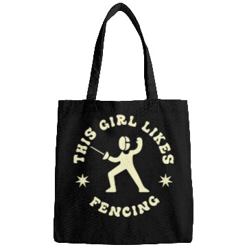 Discover Girl Likes Fencing Sports Hobby Fencer Bags