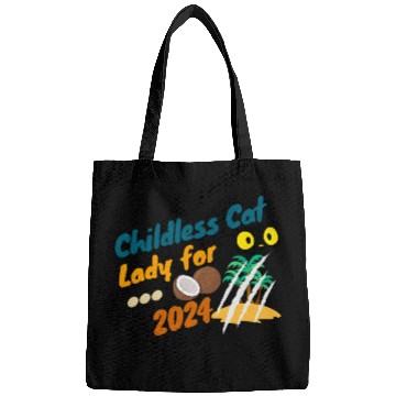 Discover Funny The Childless Cat Lady with Coconut Bags